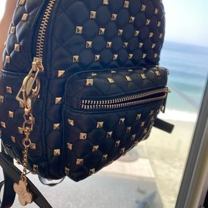 Gold Studded mini backpack